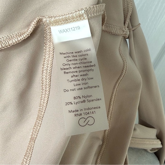 CALIA Wrap Tie Cropped Tank Top Beige Size Large Athleisure Workout - Picture 6 of 10